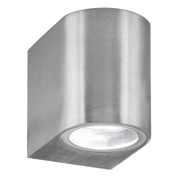 Eiffel LED Silver & Glass IP44 Outdoor Wall Light