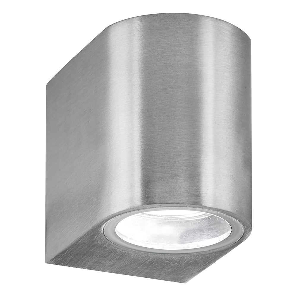 Eiffel LED Silver & Glass IP44 Outdoor Wall Light