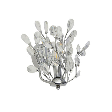 Bouquet 7 Light Chrome & Crystal Glass Wall Light