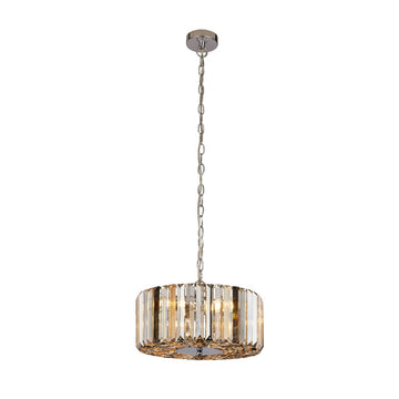 Chapeau 3 Light Amber Smoke Clear Crystal Pendant
