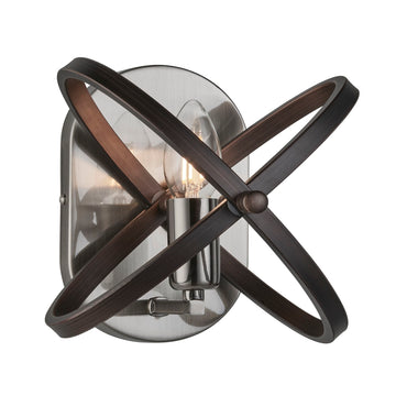 Hoopla Pewter Metal Wall Light