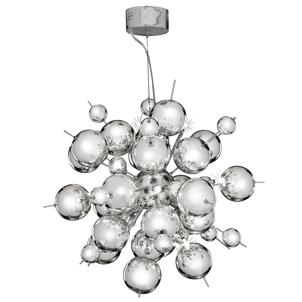 Molecule 12 Lights Polished Chrome Pendant