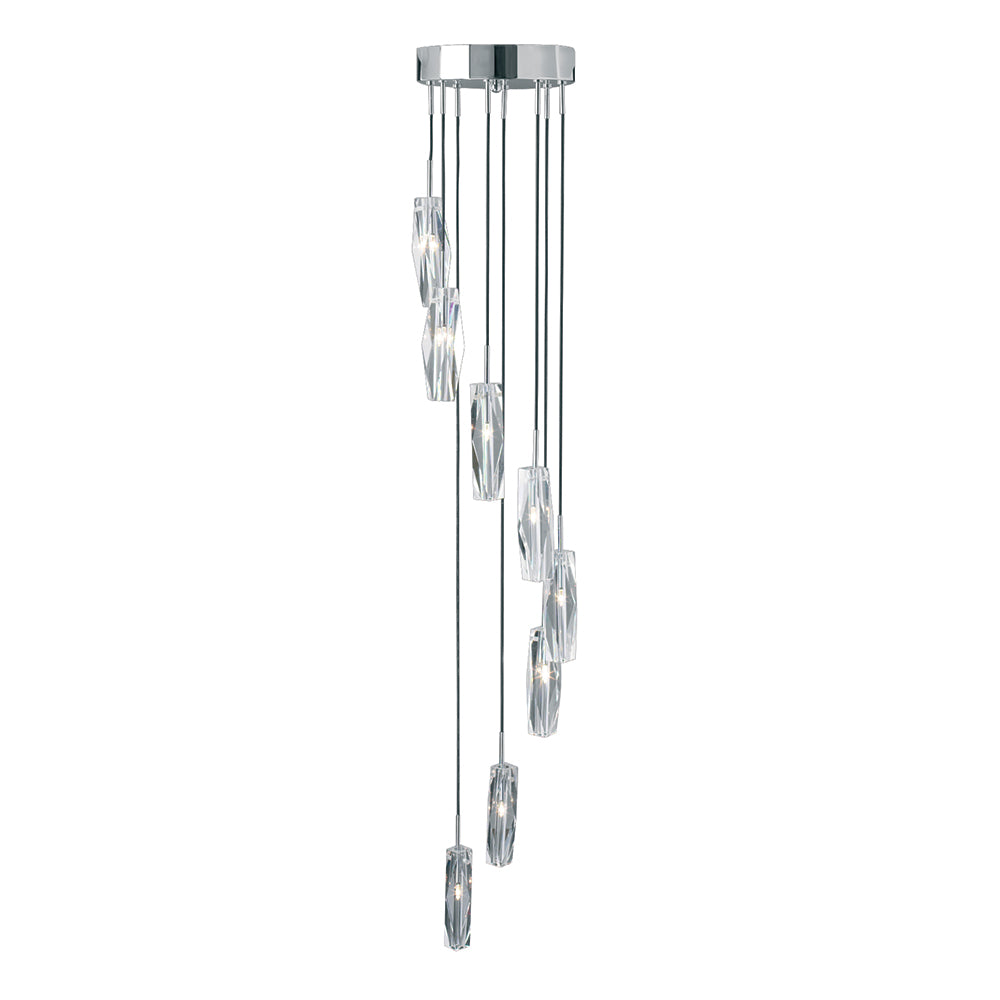 3 Lights Chrome Clear Glass Balls Flush Ceiling Mount Fitting Light