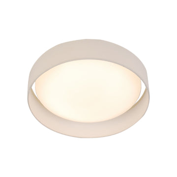 Gianna Acrylic & Fabric Shade LED Flush