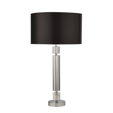 Kylie Chrome & Black Silver Shade Table Lamp