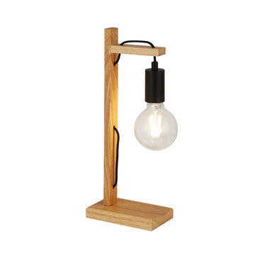Woody Black & Ash Wood Table Lamp