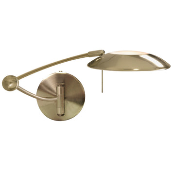1 Light LED Antique Brass Adjustable Swing Arm Indoor Wall Bracket
