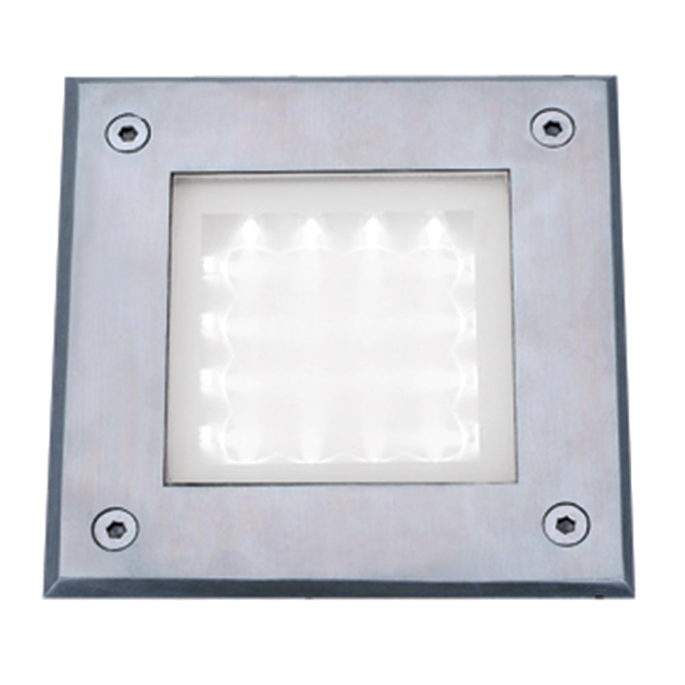 Walkover LED Stainless Steel Square Recessed Light