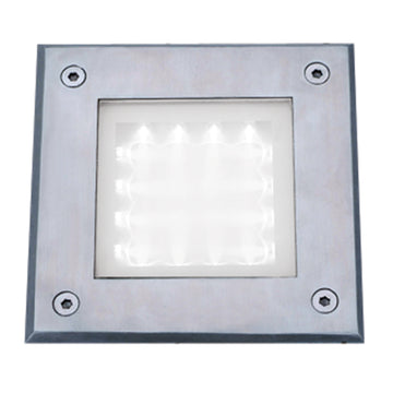 Walkover LED Stainless Steel Square Recessed Light