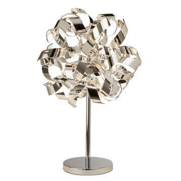 Curls 4 Lights Chrome Table Lamp