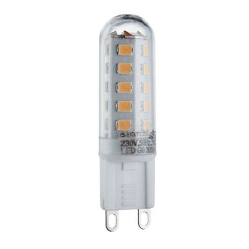 Pack of 10 G9 3W 300 Lumens Cool White LED Lamps