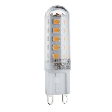 Pack of 10 G9 3W 300 Lumens Warm White LED Lamps