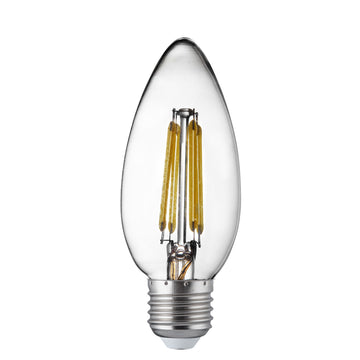 10 E27 Led Filament Candle Lamp 4W 400Lm Warm White 2700K