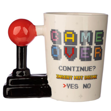 280ml Ceramic Retro Gaming Joystick Handle Novelty Mug