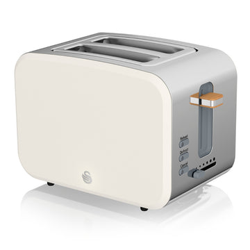 Swan 2 Slice Nordic White 900W Toaster