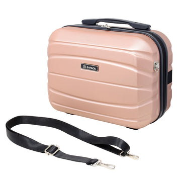Rose Gold Hard Shell ABS w/ Shoulder Strap Vanity Case