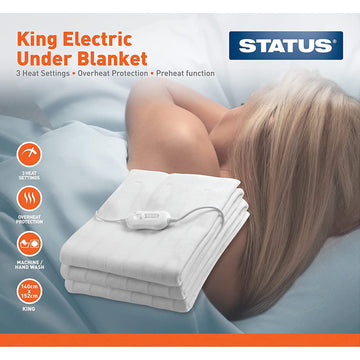 90W STATUS King Size Electric Heated Under Blanket