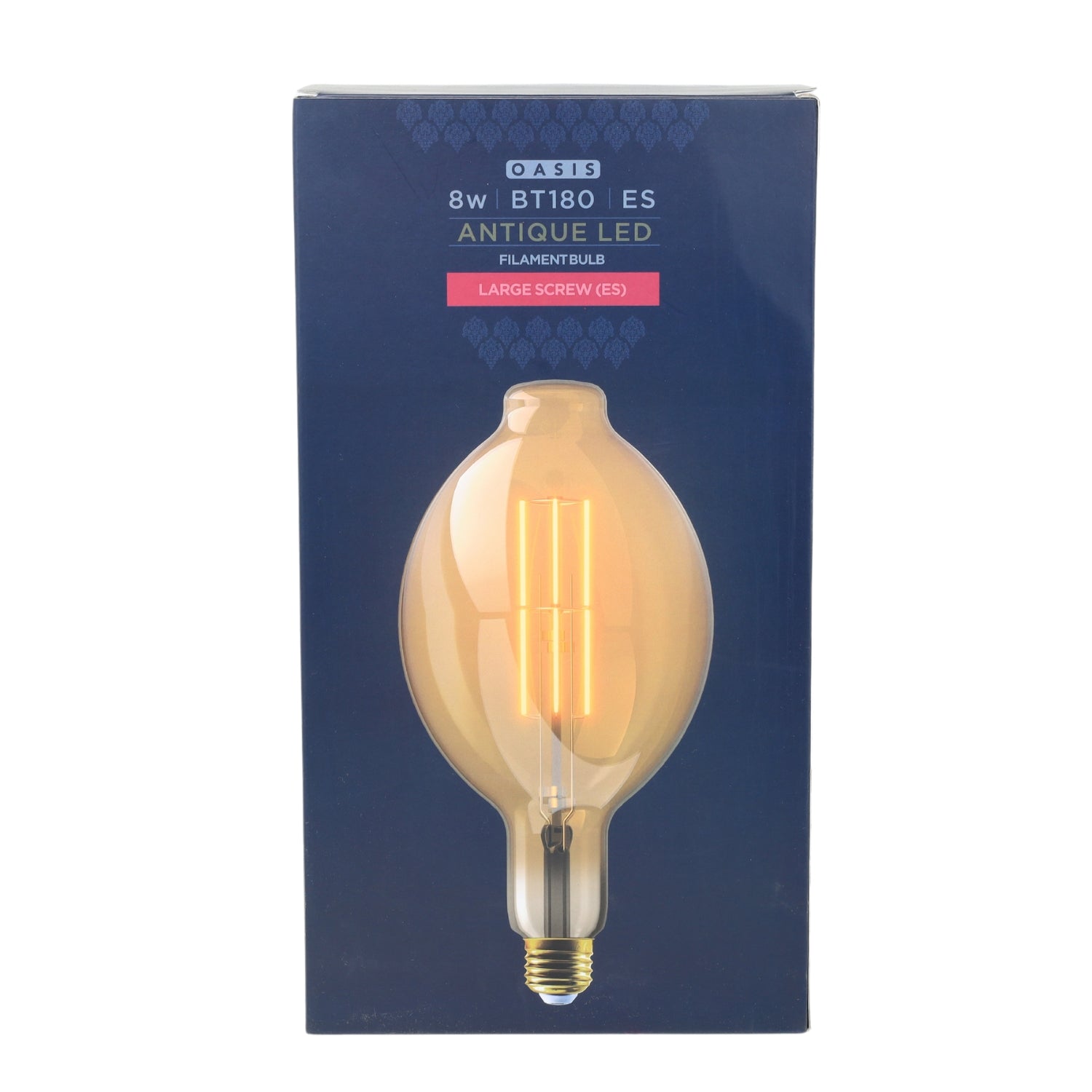 8W Antique Warm White Oval Shape LED Filament Bulb