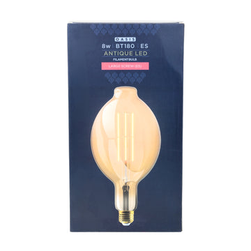 8W Antique Warm White Oval Shape LED Filament Bulb
