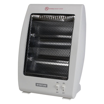 800W Quartz Portable Heater 2 Heat Settings Safety Switch