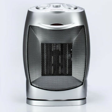 STATUS 1500W Silver Ceramic Portable Fan Heater