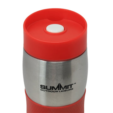 Summit 380ml Red Double Walled Travel Mug