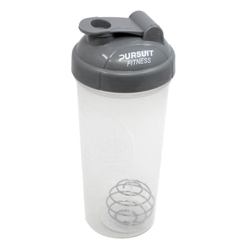 Pursuit Fitness 700ml Grey Protein Shaker Bottle