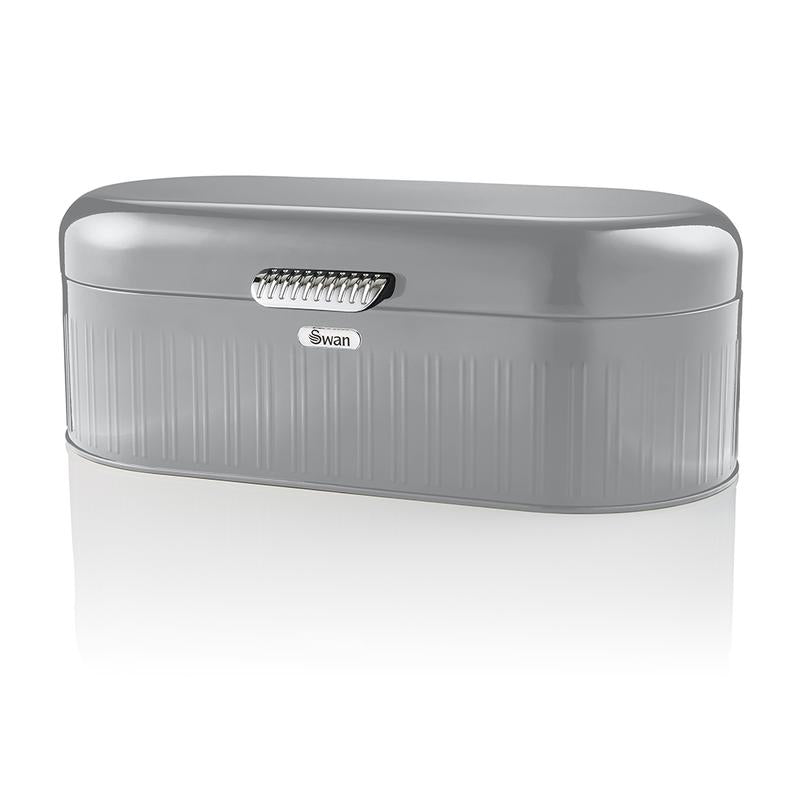 Swan Retro Grey Iron Bread Storage Bin