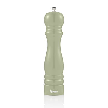 Retro Green 8'' Salt and Pepper Mills Refill Rubber Wood