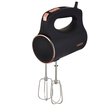 300W Turbo 5 Speed Hand Mixer Whisker Black and Rose Gold
