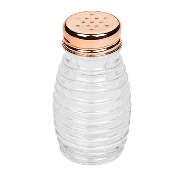 6 Sets of 85ml Clear Rose Gold Lid  Tala Glass Salt & Pepper Shaker