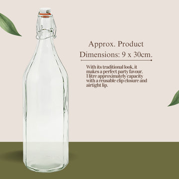 Tala 1 Litre Classic Glass Cordial Bottle