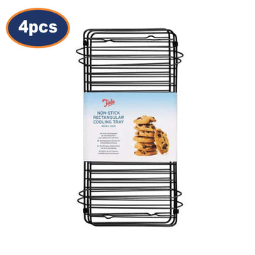 4Pcs Black Metal Wire Cooling Rack