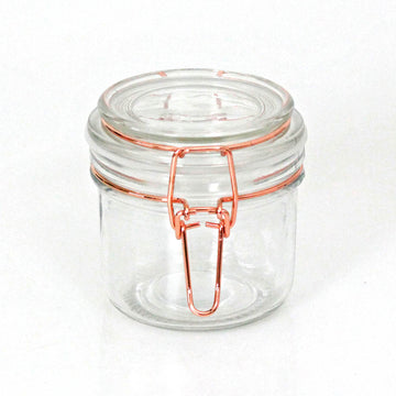 Tala 200ml Glass Copper Clip Top Storage Jars