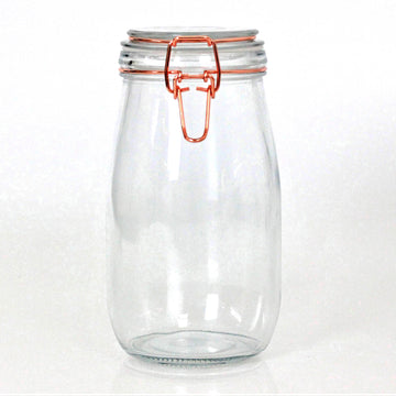 Tala 1.5L Glass Copper Clip Top Storage Jars