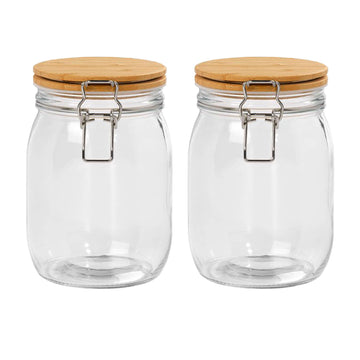 2Pcs Tala 980ml Glass Food Storage Jar