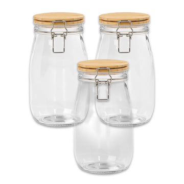 3Pcs Tala 1.2L Glass Food Storage Jar