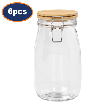 6Pcs Tala 1.2L Glass Food Storage Jar
