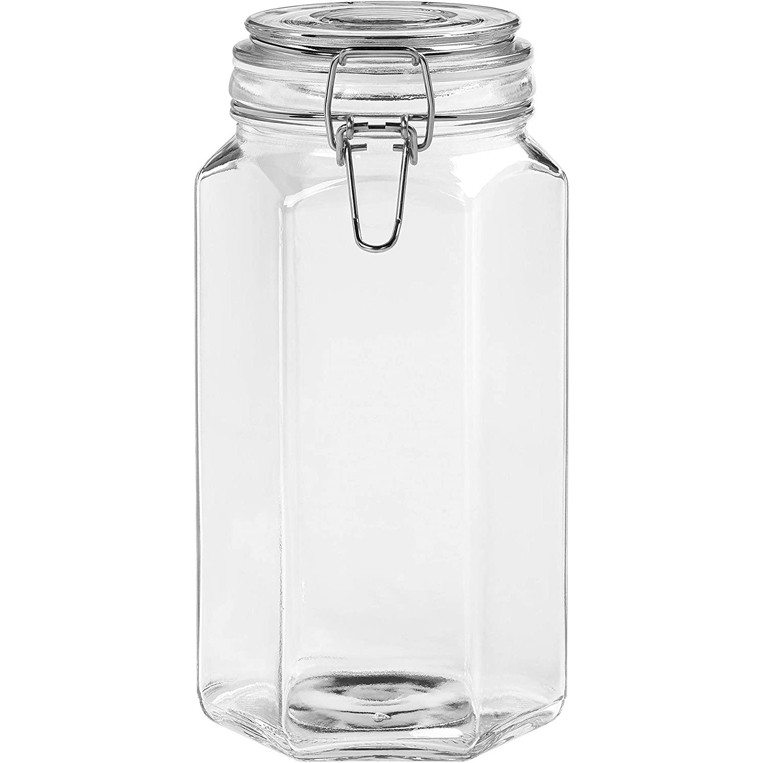 Tala 1.5 Litre Hexagonal Clear Glass Storage Jar