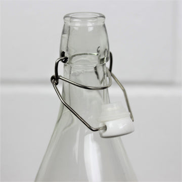 530ml Transparent Glass Storage Bottle with Airtight Lid