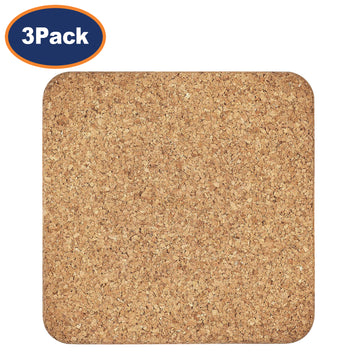 6Pcs 19.5cm  Tala Square Trivet Cork Hot Pot Stands