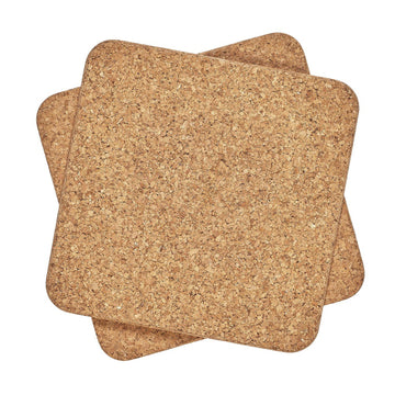 2Pcs 19.5cm  Tala Square Trivet Cork Hot Pot Stands
