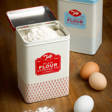 2Pcs Tala Storage Tin - Plain & Self-Raising Flour