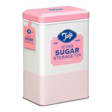 1000ml Retro Plain Pink Tin Sugar Storage