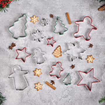 Christmas Biscuit Cookie Cutter Kitchen Utensil Set of 3