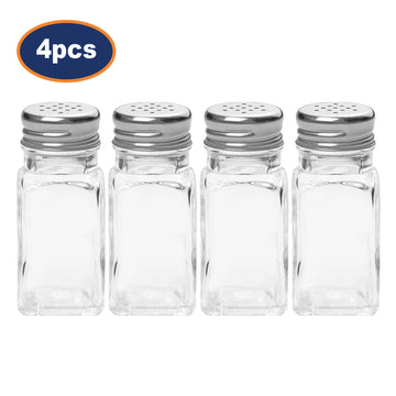 4Pcs Chef Aid 70ml Glass Pepper Shaker
