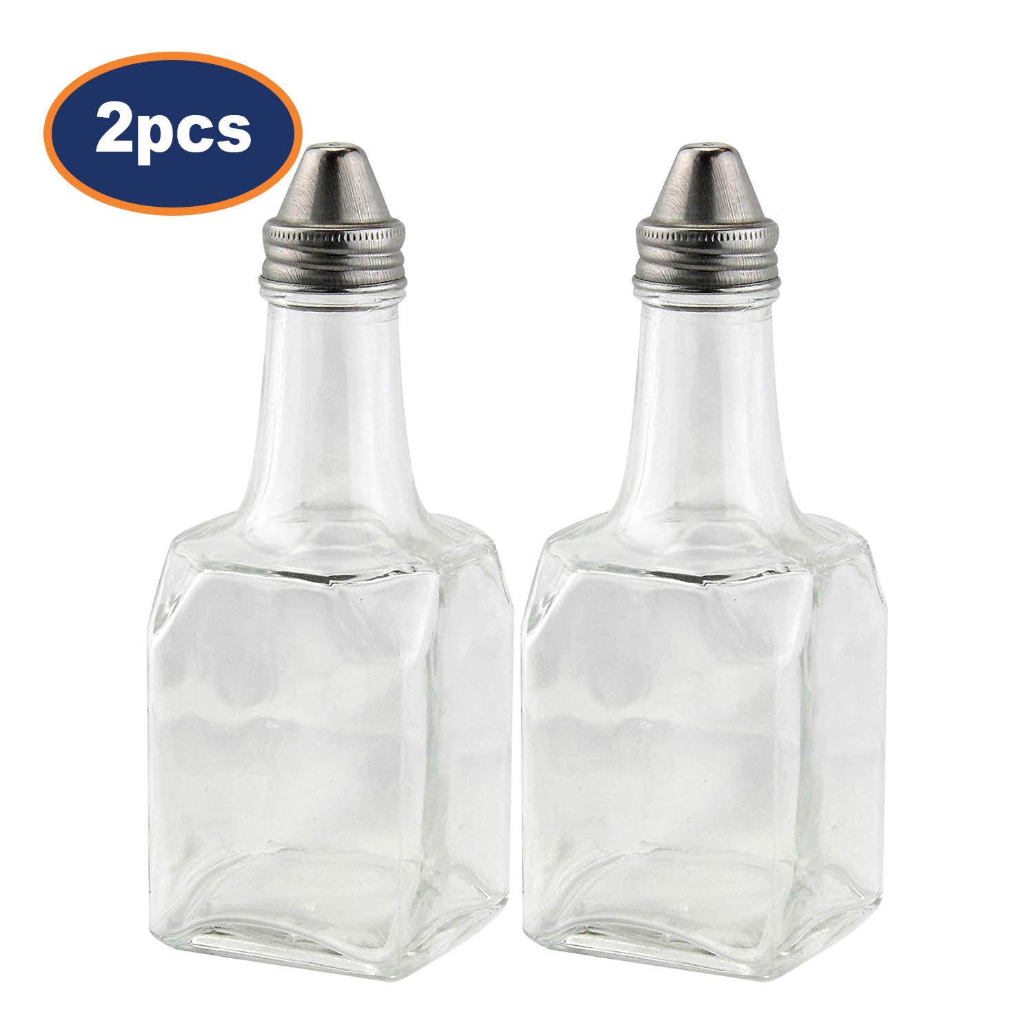 2Pcs 170ml Chef Aid Vinegar Clear Glass Bottle