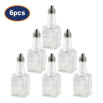 6Pcs 170ml Chef Aid Vinegar Clear Glass Bottle