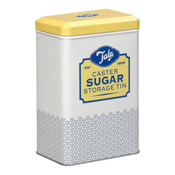 1000ml Retro Plain Yellow Tin Sugar Storage