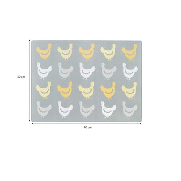 Hens Design Toughened Glass Work Top Saver Chopping Board